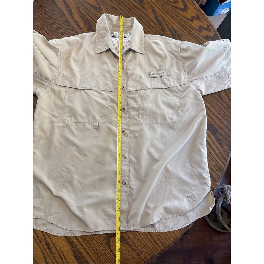 Columbia PFG long sleeve shirt tan medium - Picture 7 of 9